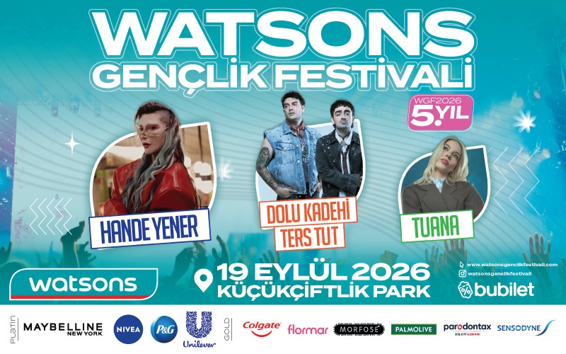 Watsons Gençlik Festivali, 19 Eylül 2026, KüçükÇiftlik Park, İstanbul konser afişi
