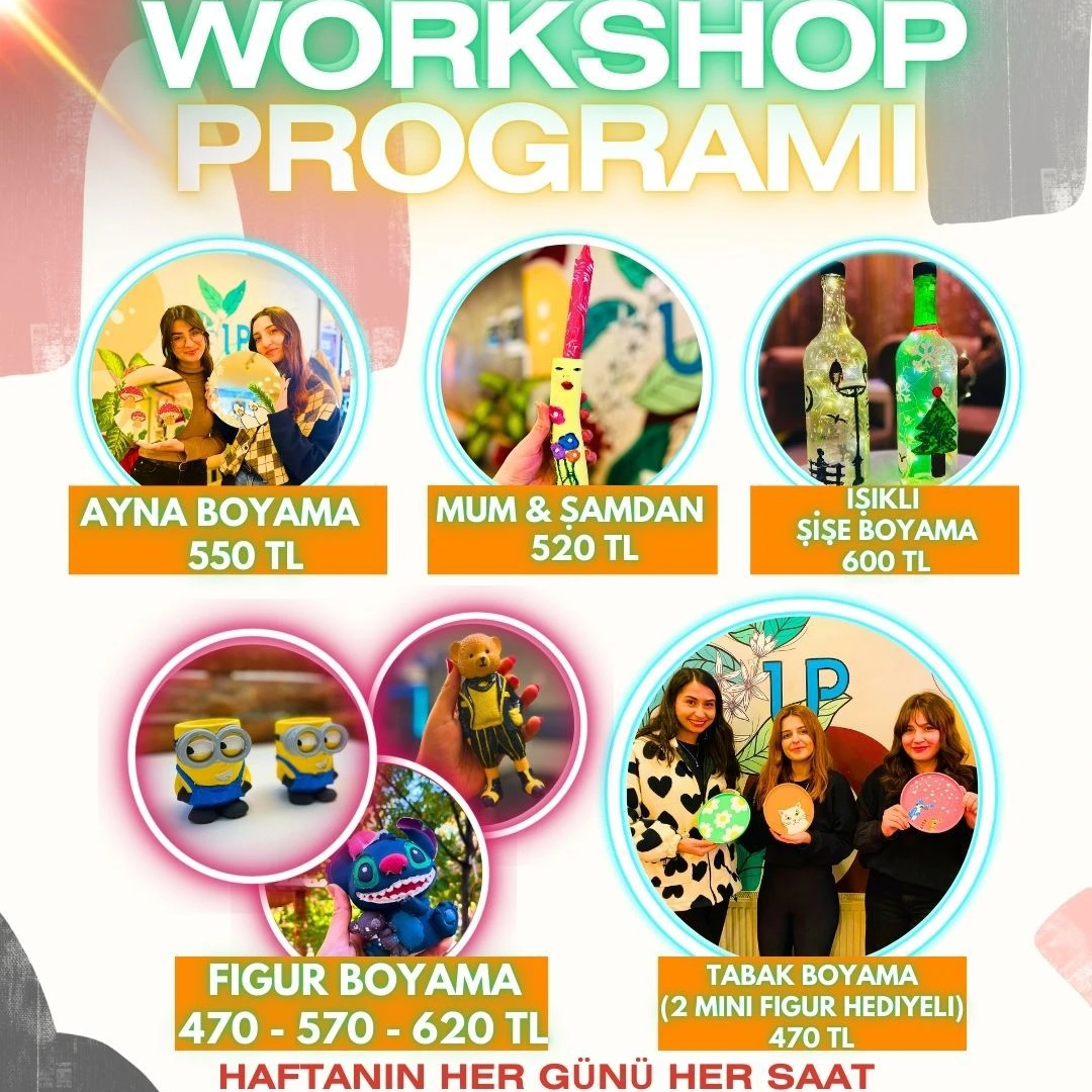 Workshop: Sanatco.Ankara | Ayna, Tabak, Figür Boyama Etkinlik Takvimi (Ankara, İzmir)