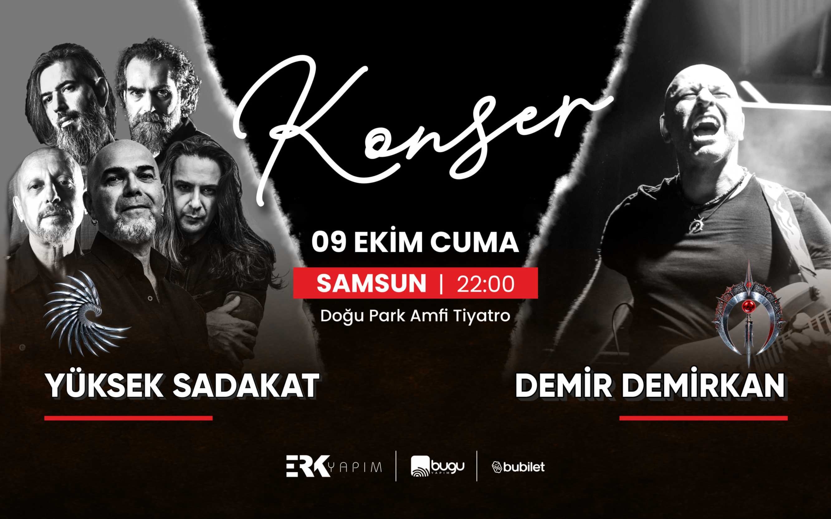 Yüksek Sadakat - Demir Demirkan Konseri, 9 Ekim 2026, Samsun Doğu Park Amfi Tiyatro konser afişi